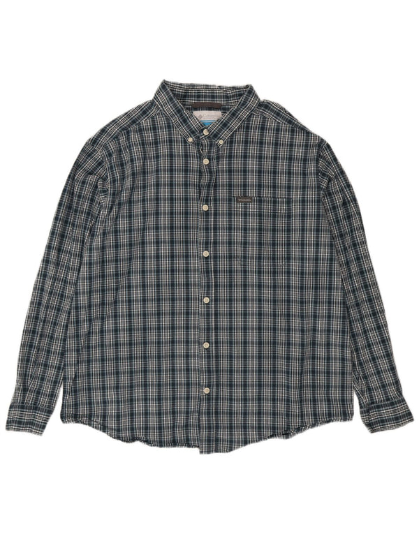 Cămașă Columbia pentru bărbați 2XL, bumbac verde check