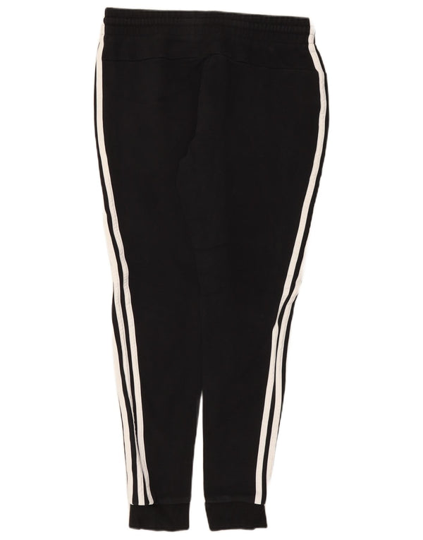 Pantaloni de trening Adidas pentru femei Joggeri UK 12/14 Bumbac mediu negru