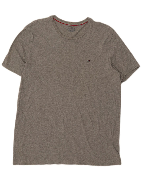Tricou pentru bărbați Tommy Hilfiger Top XL bumbac cu pete gri