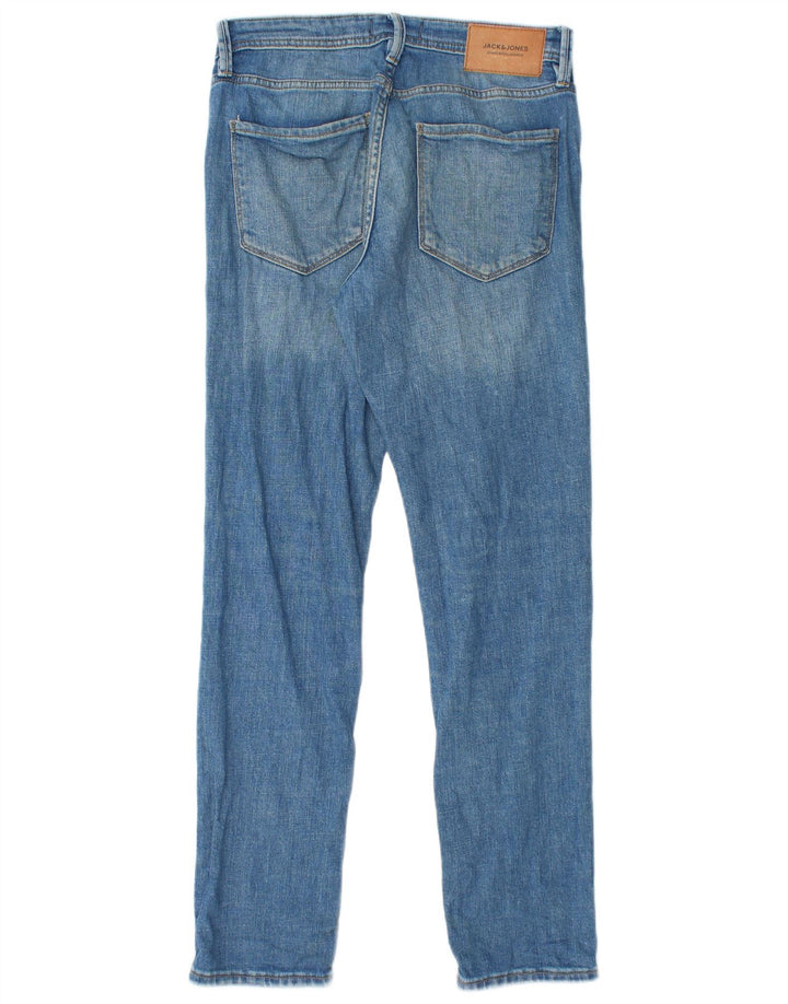 JACK & JONES Blugi GLENN Slim pentru bărbați W27 L30 Bumbac albastru