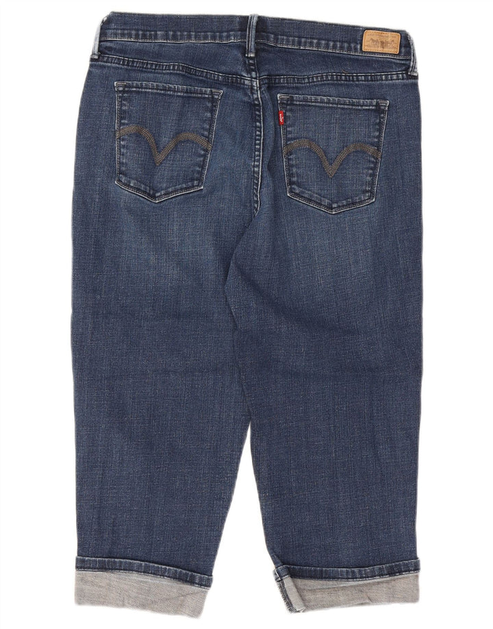 Jeans Capri pentru femei LEVI'S US 12 Large W32 L19 Bumbac bleumarin