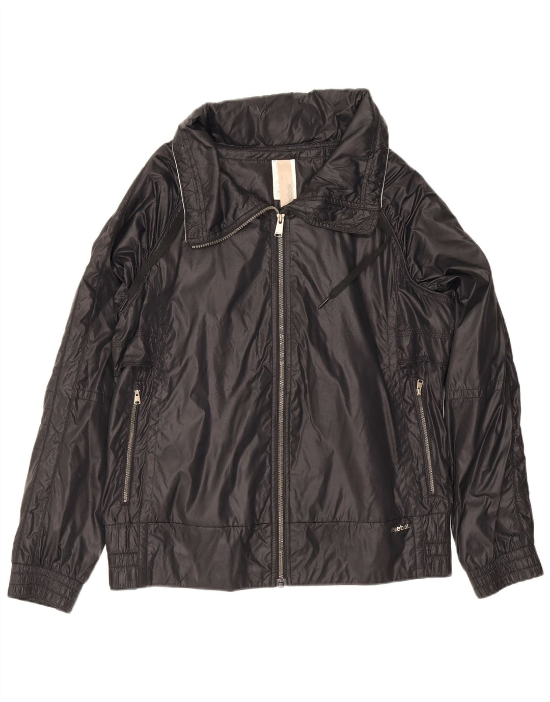 Reebok Bomber Jacket pentru bărbați UK 42 XL Nylon negru