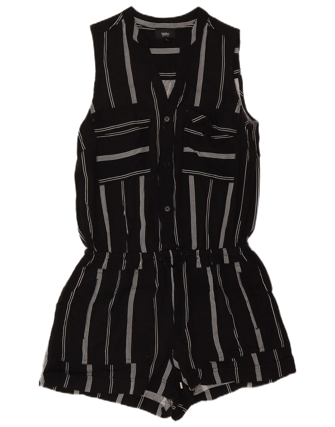 Combi fără mâneci Mossimo pentru femei UK 6 XS Rayon cu dungi negre