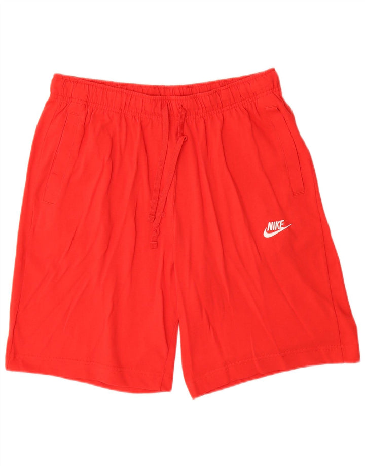 Pantaloni scurți sport Nike pentru bărbați, mare, roșu, bumbac