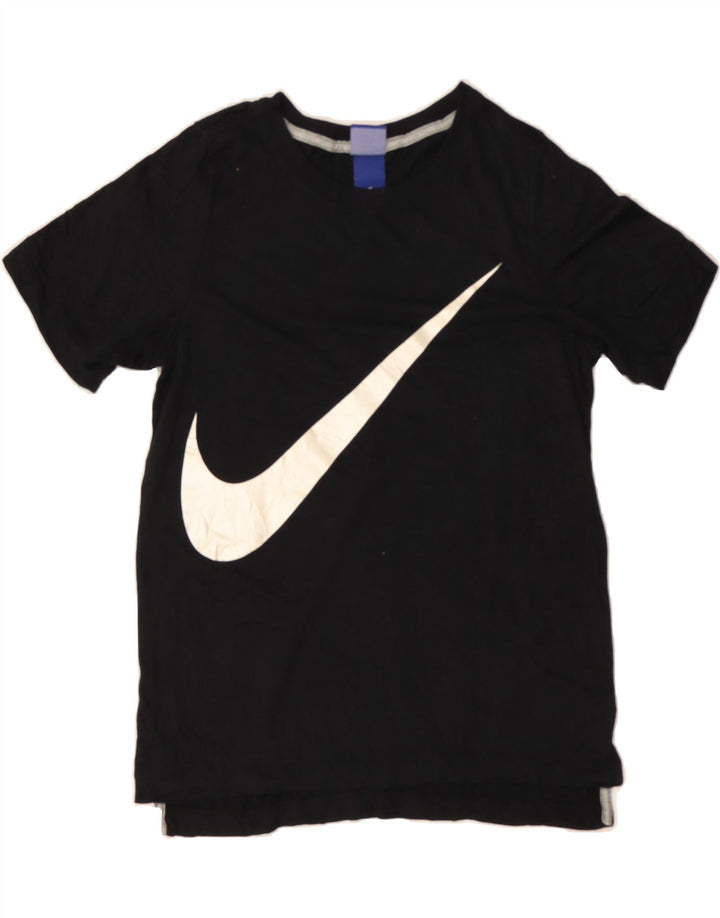 NIKE Womens Graphic T-Shirt Top UK 10 Small Black Polyester Vintage Nike and Second-Hand Nike from Messina Hembry 