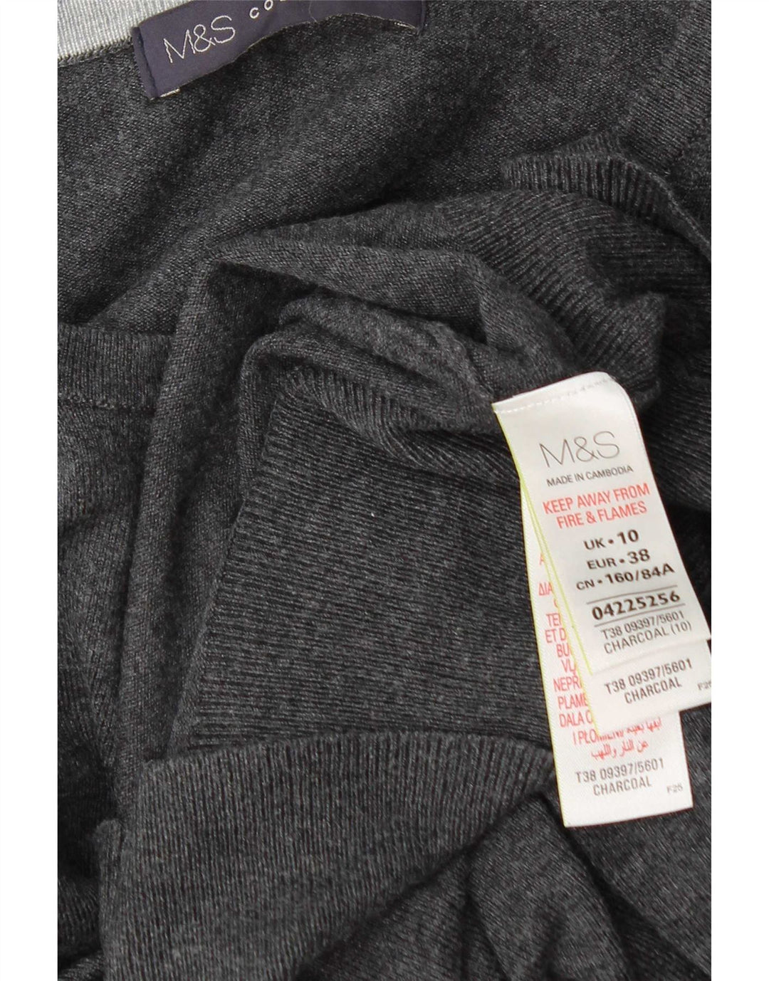 Pulover cardigan pentru femei Marks & Spencer UK 10 mic, gri, viscoză