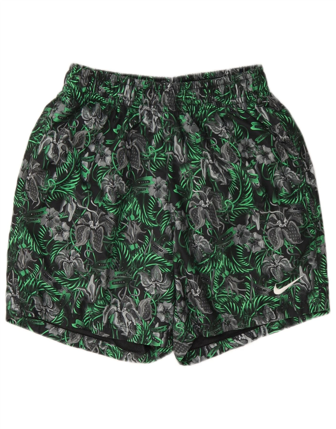 Pantaloni scurți de înot Nike pentru bărbați, poliester cu flori mici, verzi