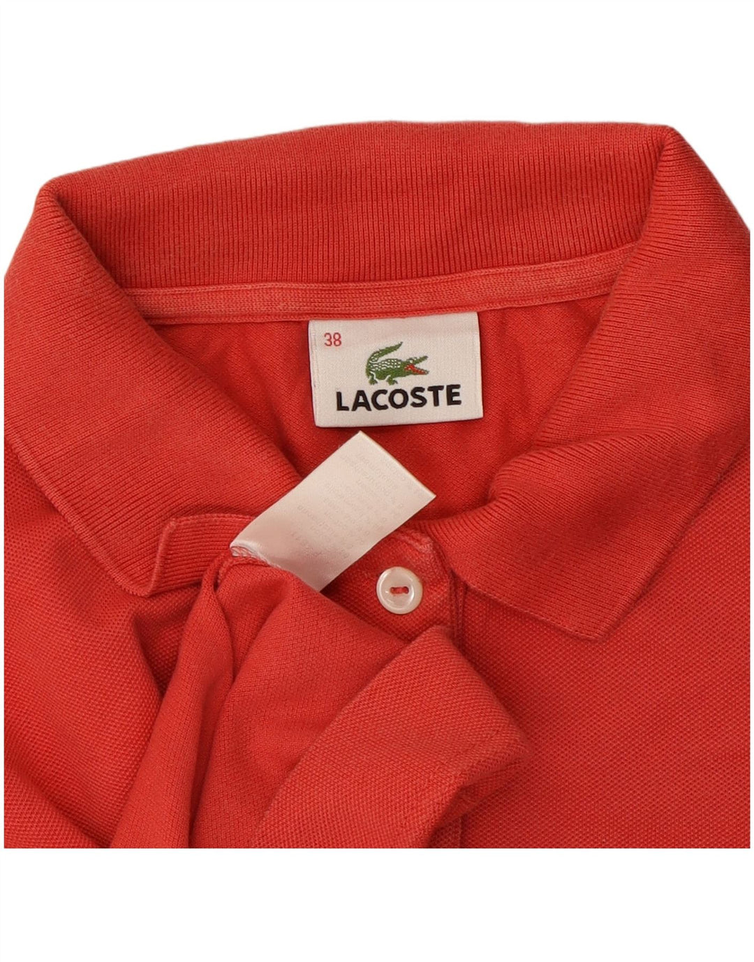 Tricou polo Lacoste Femei Mărimea 38 Bumbac Roșu Mediu