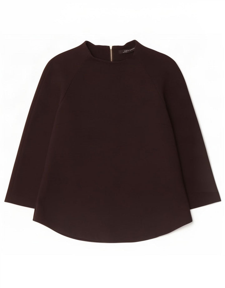 Top femeie Zara cu mâneci 3/4 UK 14 mare negru