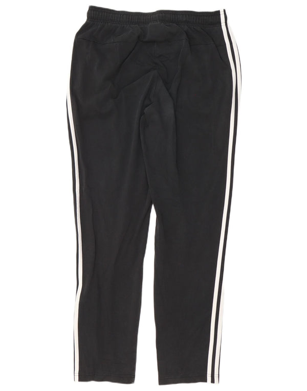Pantaloni de trening Adidas pentru bărbați, bumbac mediu negru