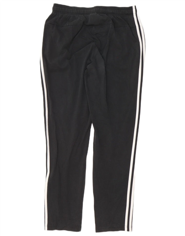Pantaloni de trening Adidas pentru bărbați, bumbac mediu negru