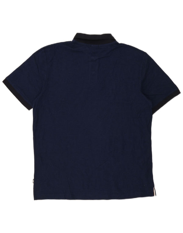 Cămașă polo pentru bărbați Hugo Boss Slim Fit 2XL, bumbac bleumarin