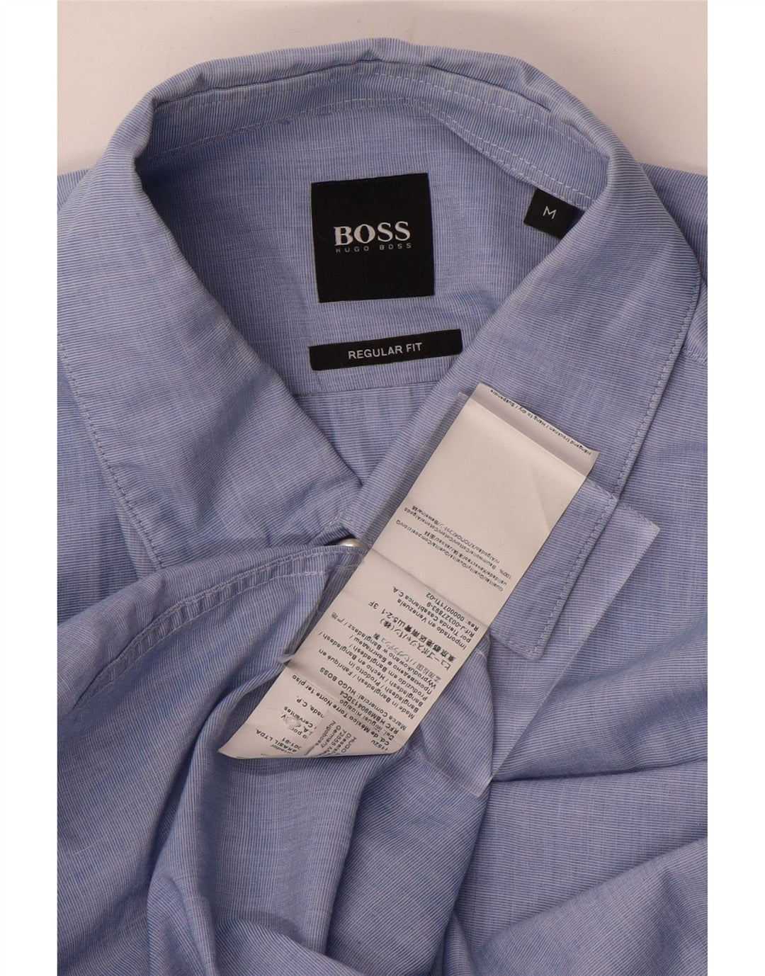 Cămașă pentru bărbați Hugo Boss Regular Fit, bumbac albastru mediu