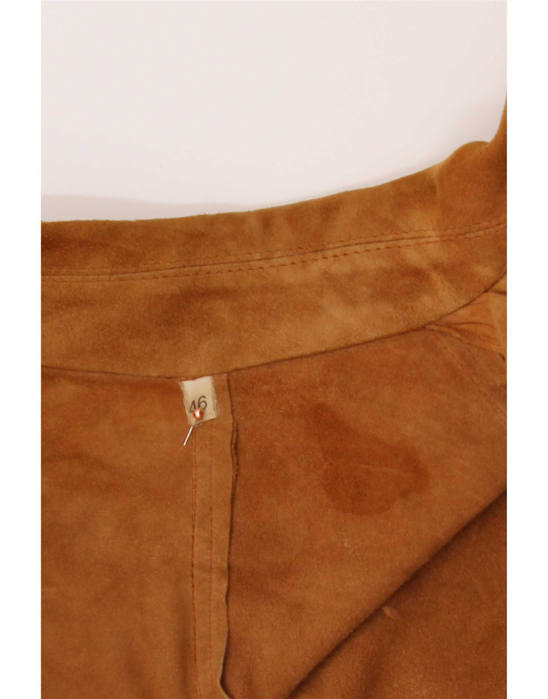 Jachetă vintage pentru bărbați din piele intoarsa IT46 Small Beige