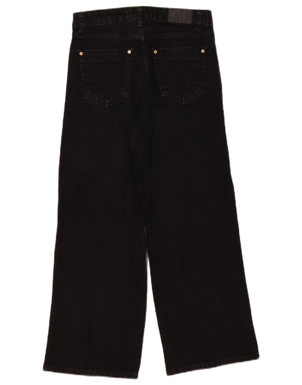 Blugi pentru femei Zara cu picioare late EU 36 XS W26 L26 bumbac negru