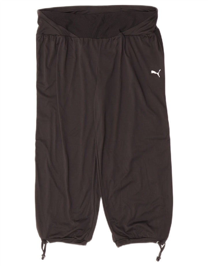 Pantaloni scurti sport Bermuda Puma pentru femei UK 10, poliester negru mic