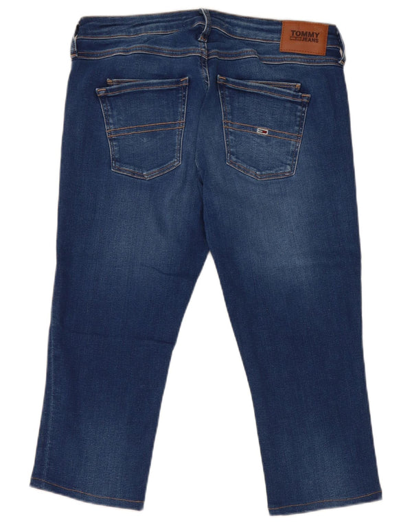 Blugi capri Tommy Hilfiger pentru femei W30 L18 bumbac albastru