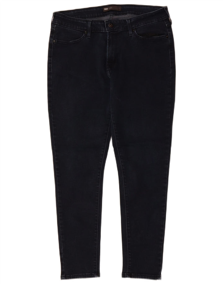 Jeans skinny pentru femei LEVI'S cu jambiere W32 L28 bleumarin