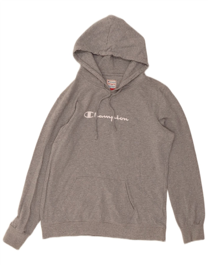 Pulover pentru damă CHAMPION Heritage Fit Graphic Hoodie UK 14 Large Gri