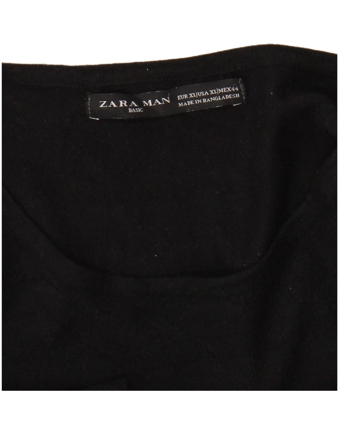 Pulover pentru bărbați Zara, cu decolteu, XL, negru