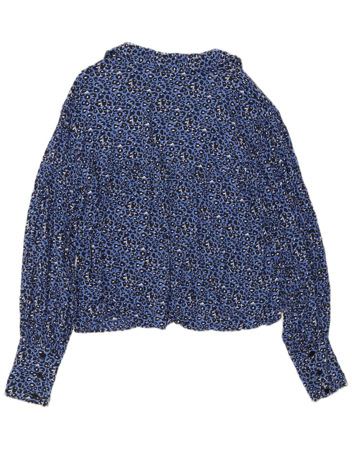 Cămașă pentru femei Zara UK 14 Medium Blue Animal Print