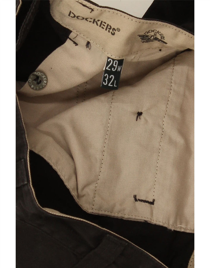 Pantaloni Chino Drepți Dockers Bărbați L29 L32 Negru
