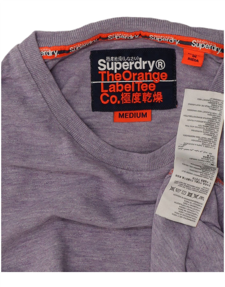 SUPERDRY tricou pentru bărbați Top din bumbac violet mediu