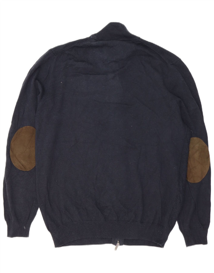 Jachetă de trening Massimo Dutti pentru bărbați, 2XL, bumbac bleumarin
