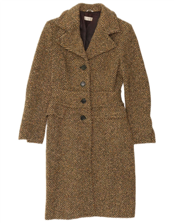 Pardesiu vintage pentru femei IT 42 Medium Khaki Herringbone