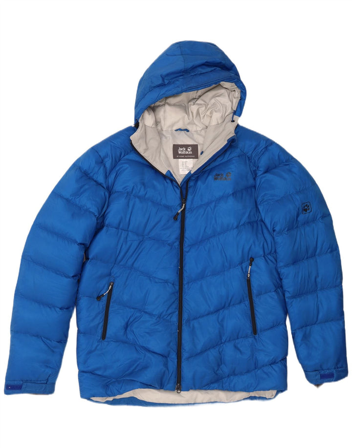 Jack Wolfskin Jachetă căptușită cu glugă pentru bărbați UK 44/46 XL Poliester albastru