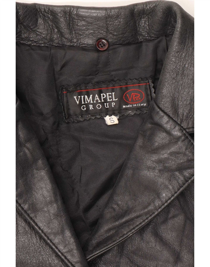 Palton de piele pentru femei Vimapel UK 10 Small Black Classic