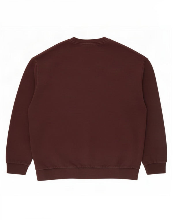 Pulover adidas pentru femei grafic supradimensionat UK 12/14 maro mediu