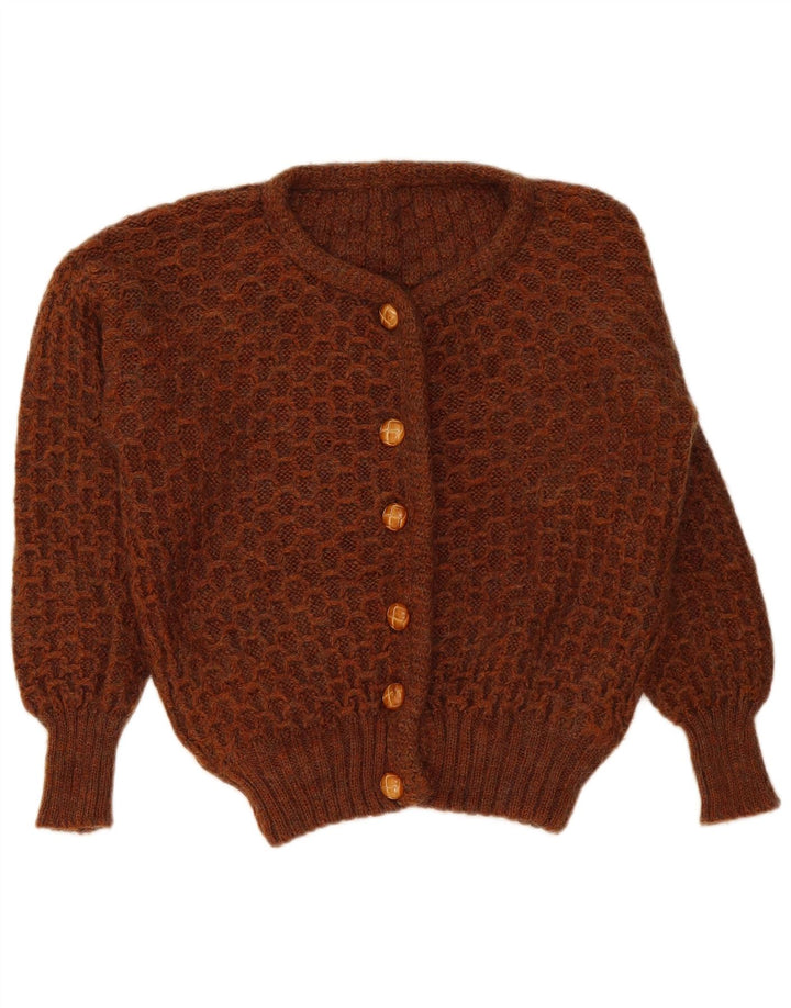 Pulover Cardigan Vintage pentru femei UK 16 Maro mare