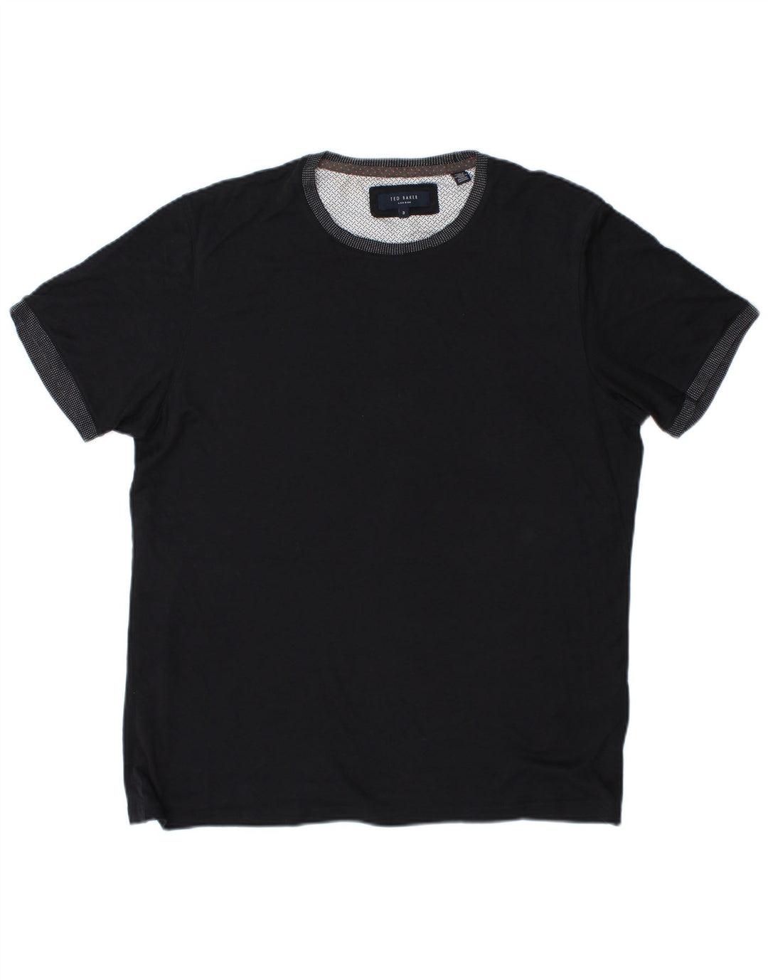 TED BAKER Tricou Bărbați Top Mărimea 3 Mediu Bleumarin Bumbac