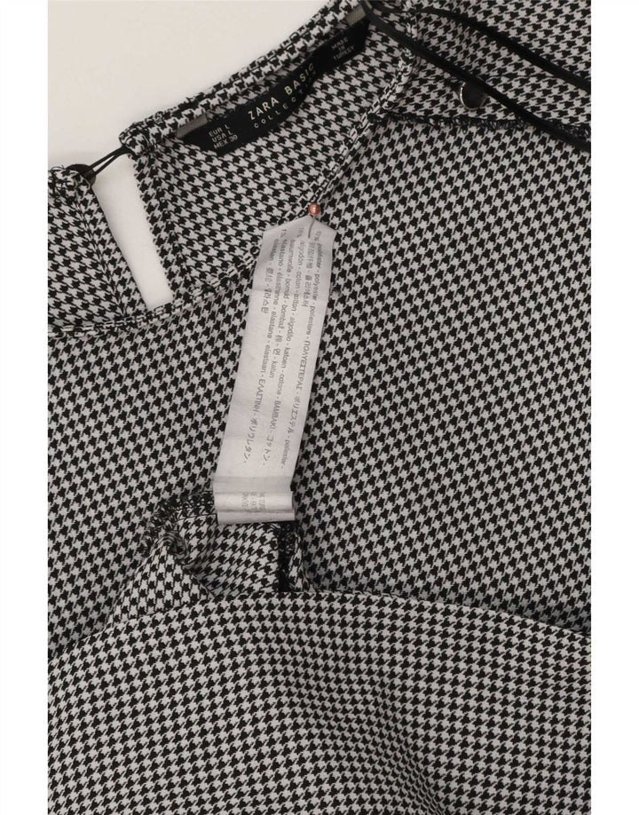 Rochie pentru femei Zara cu mâneci 3/4, UK 16, poliester cu picior de gală mare, negru