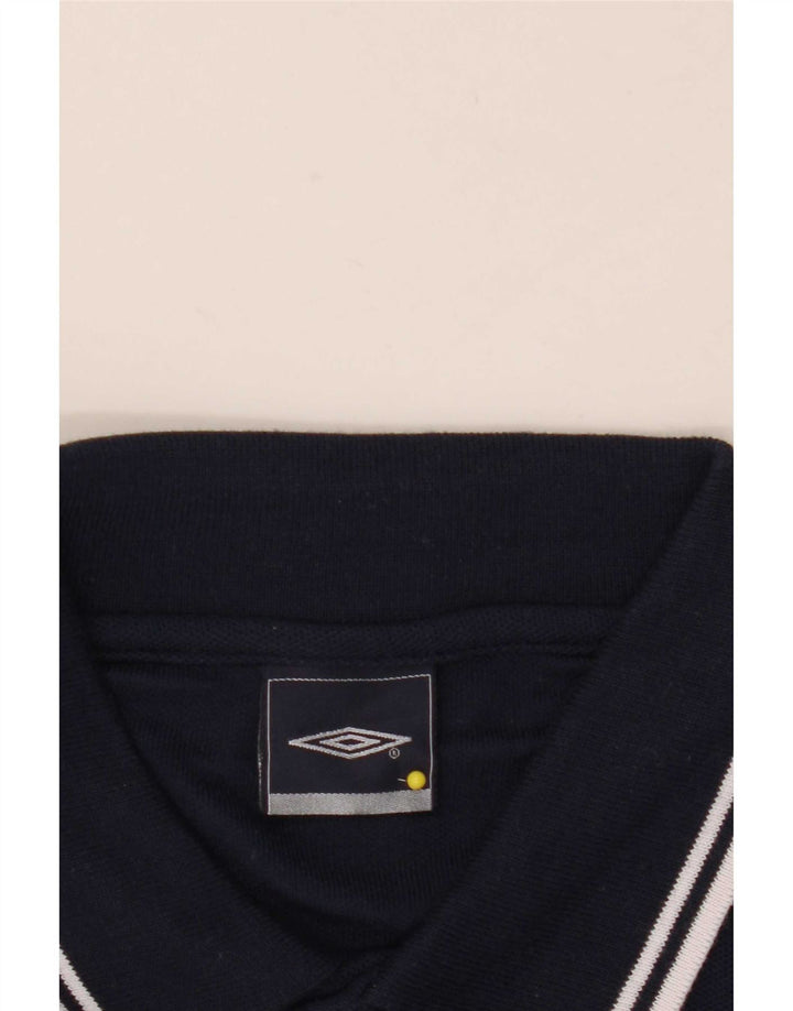 Cămașă polo Umbro pentru bărbați, poliester mediu bleumarin