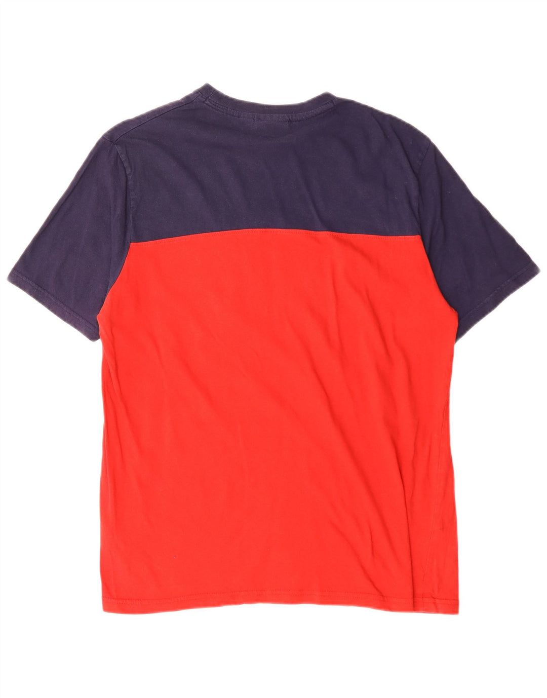 Tricou cu grafic Fila pentru bărbați Top mediu roșu din bumbac color bloc