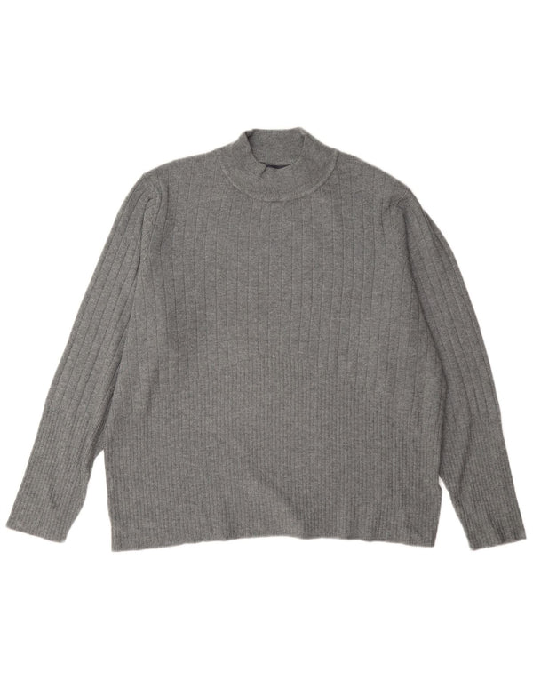 Pulover cu gât țestoasă pentru femei Marks & Spencer UK 22 3XL gri viscoză
