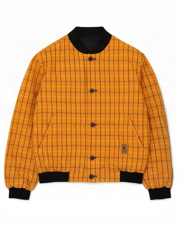 Steinbock Mens Reversible Jacket EU 54 2XL Yellow Check Cotton