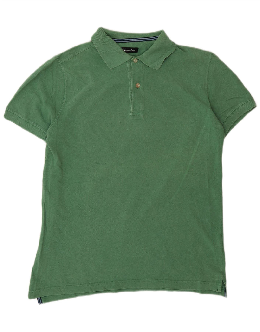 Tricou polo Massimo Dutti pentru bărbați, verde mediu