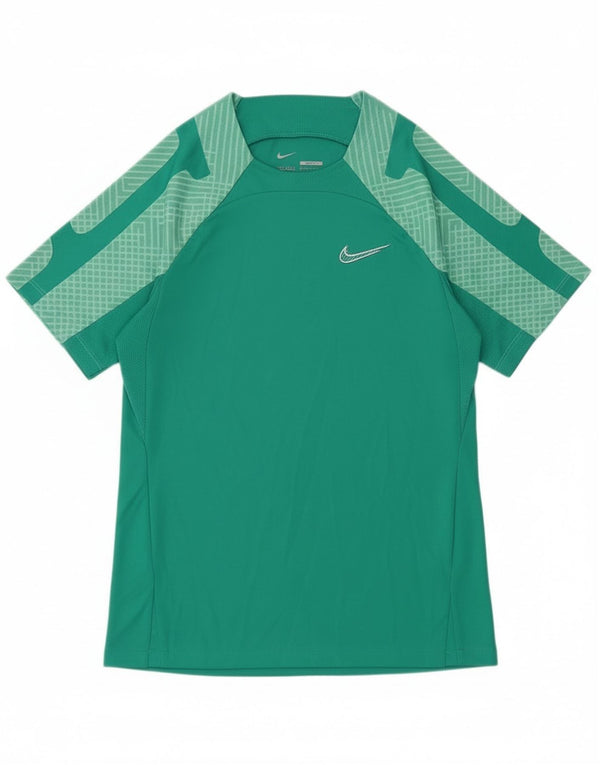 Tricou pentru bărbați Nike Dri Fit Slim Fit Top mic, verde, poliester