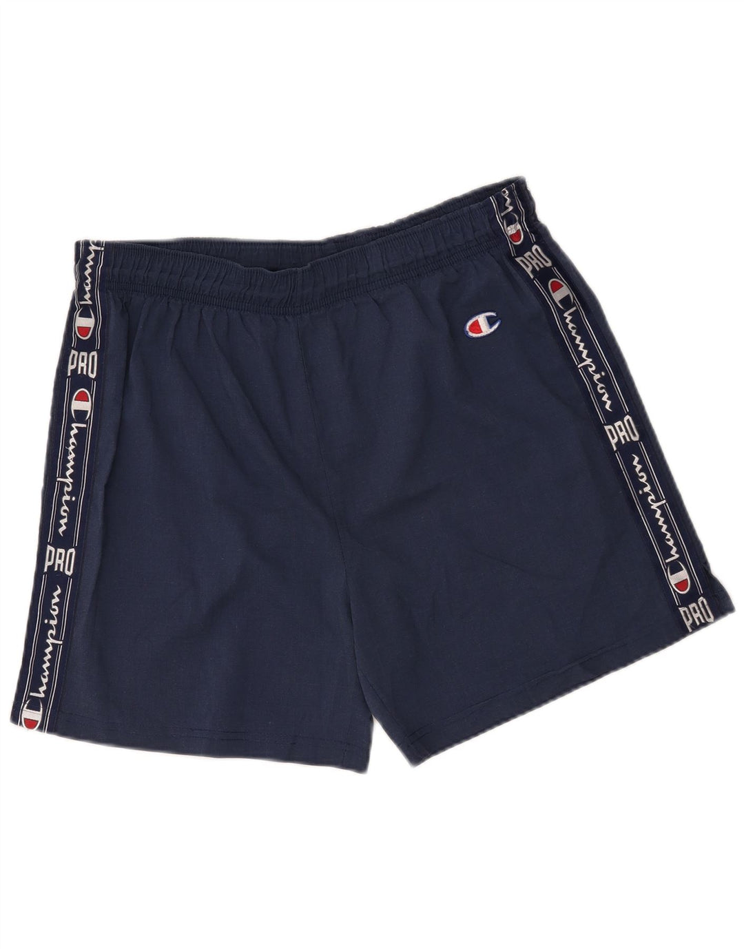 Pantaloni scurți sport grafic pentru bărbați Champion XL, poliester bleumarin