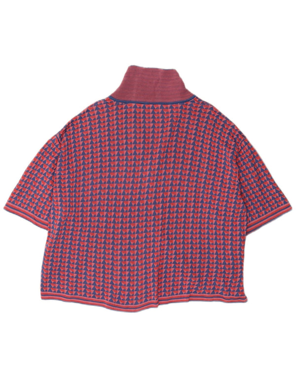 Pulover cardigan cu mânecă scurtă pentru femei Zara UK 14 Medium Multicolor