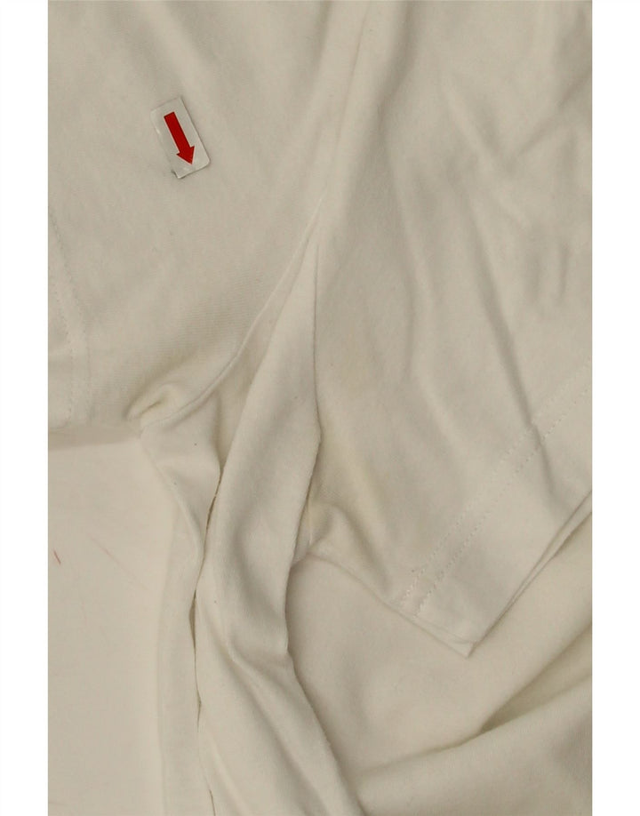 Tricou Lacoste pentru bărbați, cu croiala normală, top mărime 3, bumbac alb mic