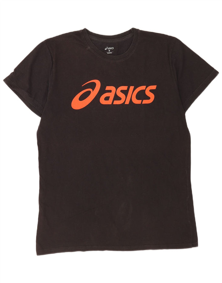 Tricou grafic Asics pentru bărbați Top mare negru