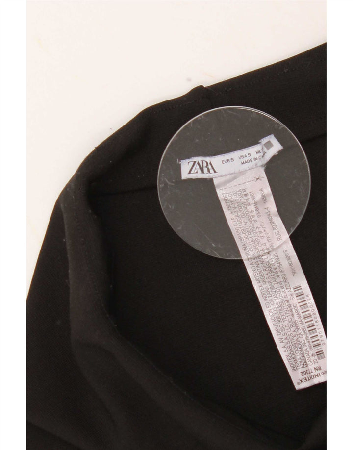 Leggings pentru femei Zara UK 8, poliester negru mic