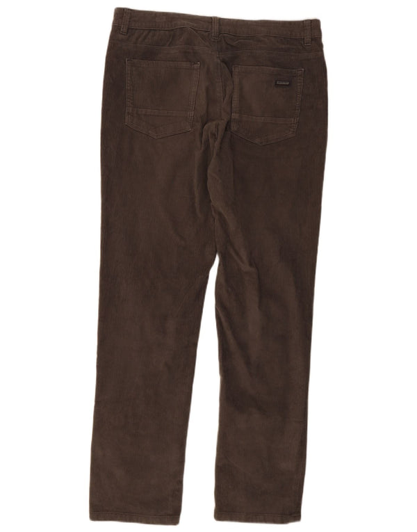 Pantaloni drepti pentru bărbați Napapijri, din velur, L34 L34, bumbac gri