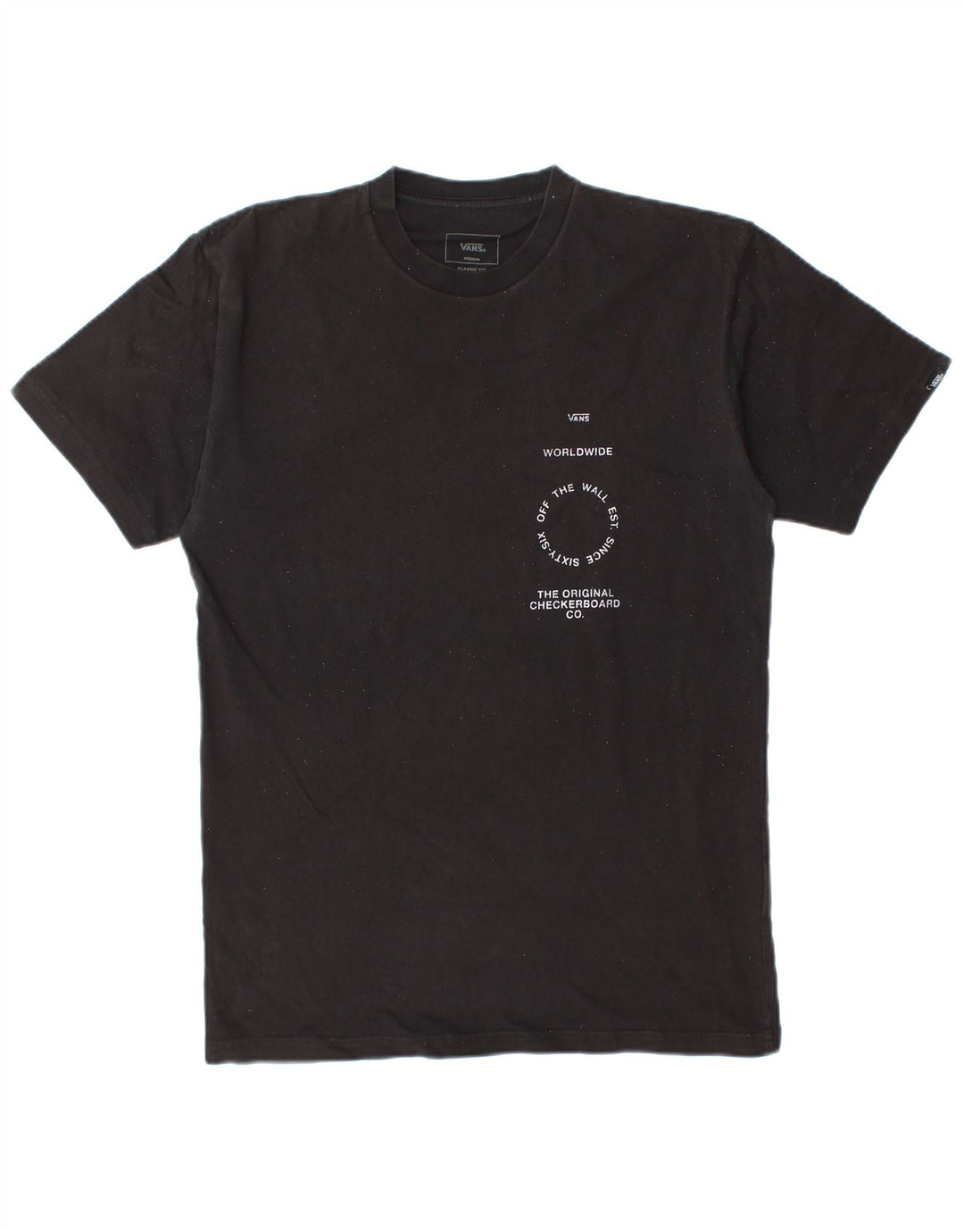 Tricou grafic Vans Classic Fit Top Mediu Negru