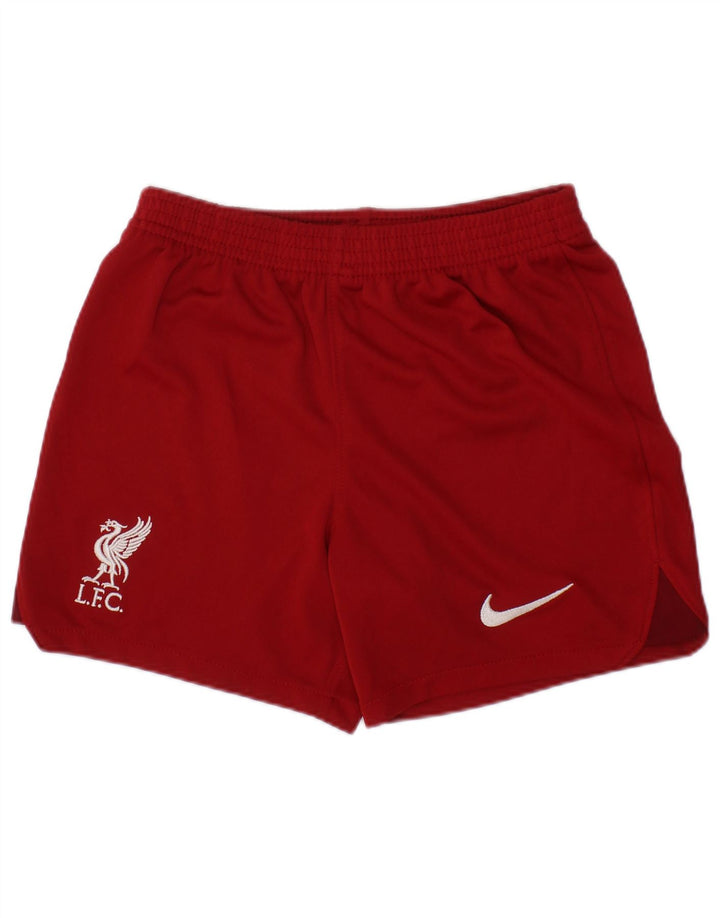 Pantaloni scurți sport Liverpool NIKE pentru băieți 10-11 ani poliester roșu mediu
