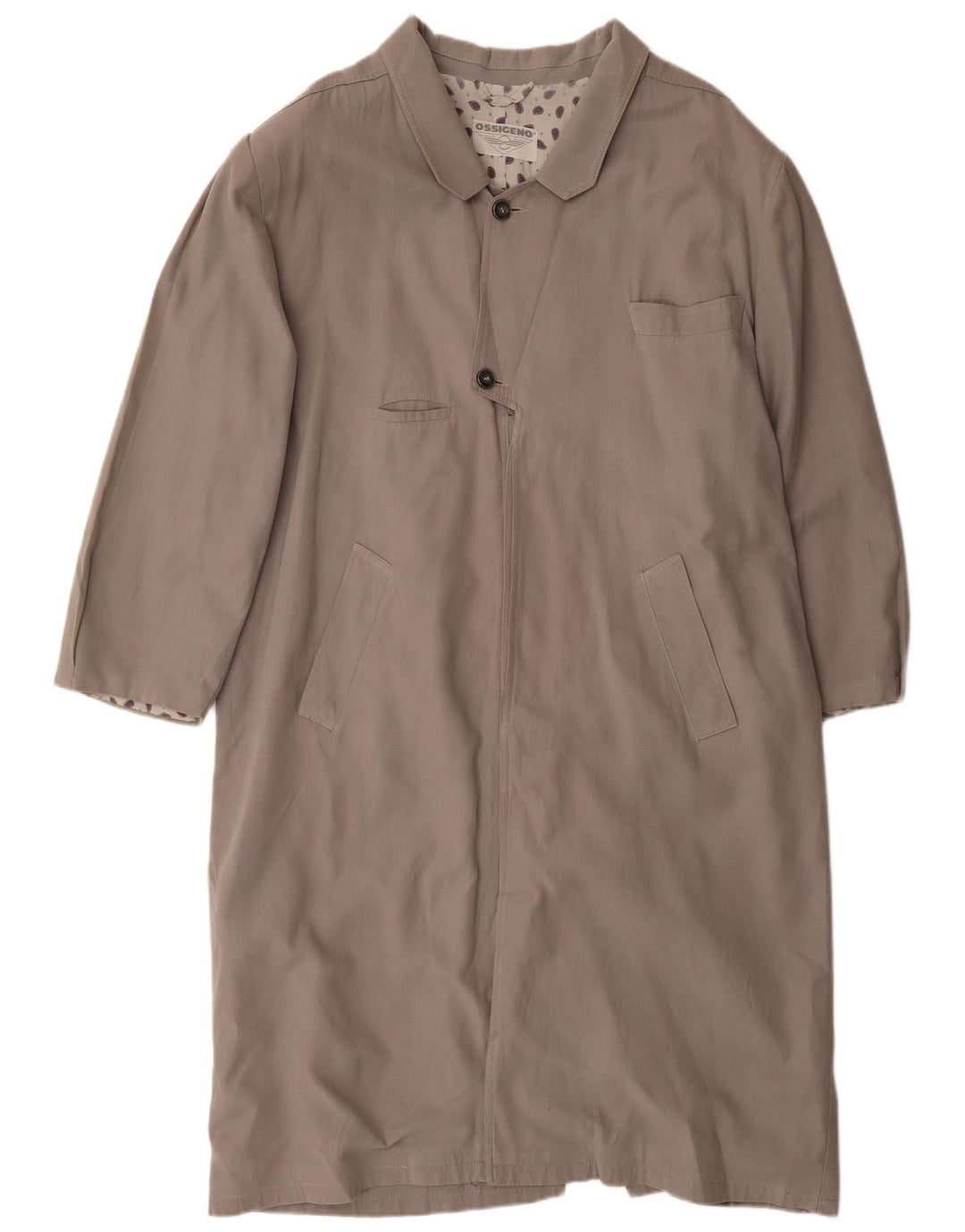 Pardesiu vintage pentru bărbați UK 40 mare bumbac gri